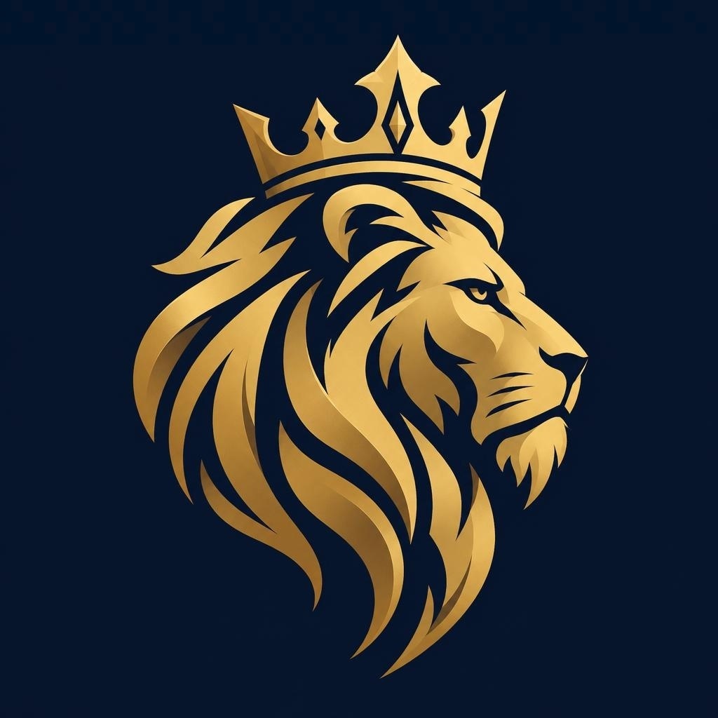 Crowned lion brand mark