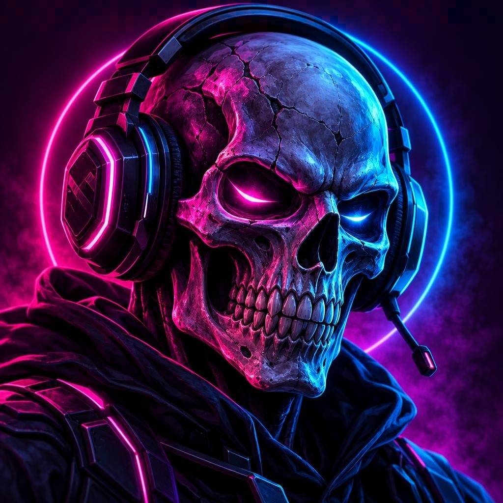 Neon reaper stream art